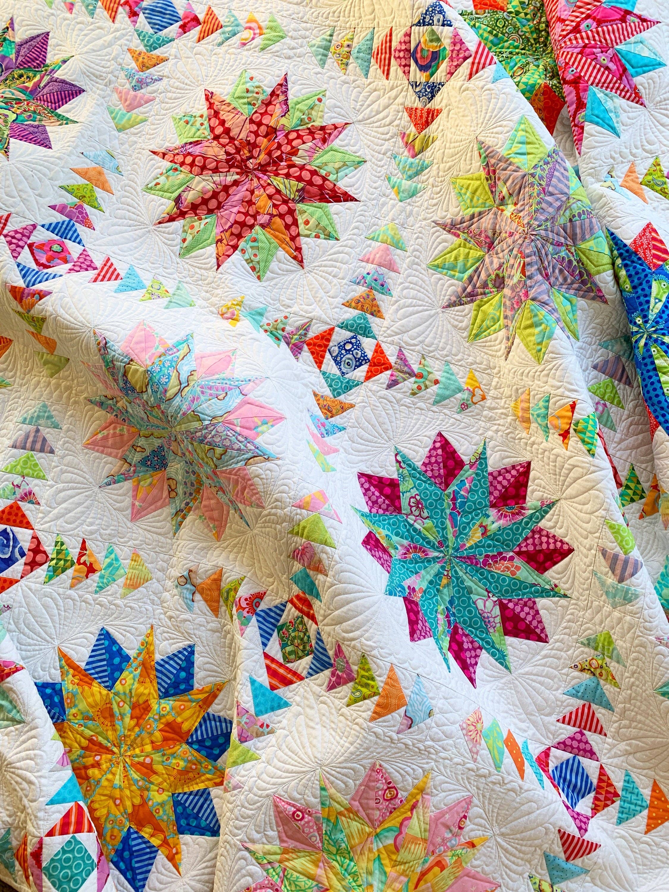 Harlequin Stars Quilt Pattern