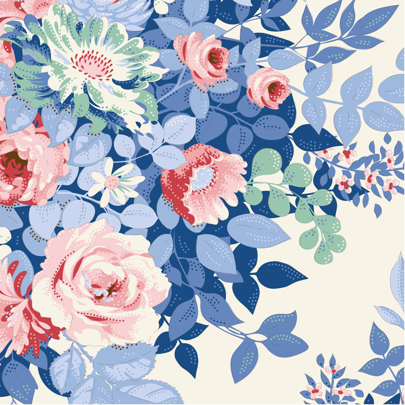 Tilda Something Blue - Whimsyflower Cream 100665
