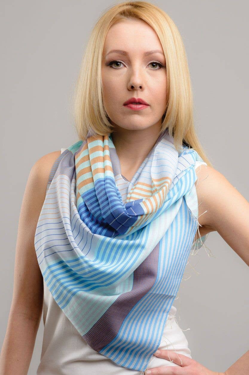 Samita Handloom Striped Scarves