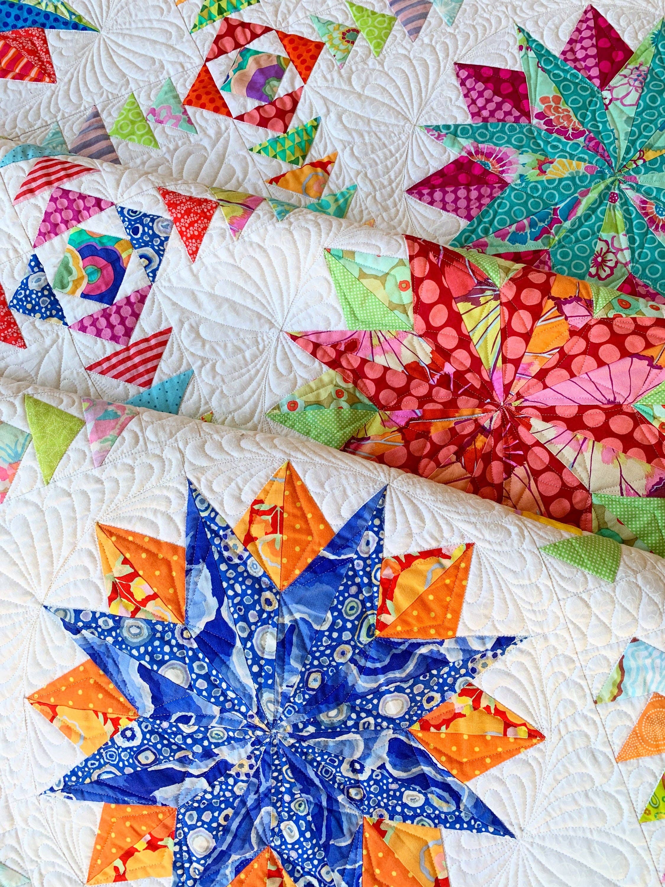 Harlequin Stars Quilt Pattern