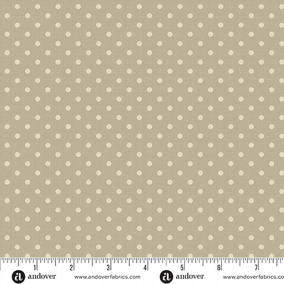 Quiltessential Minis Mini Dot Flax fabric
