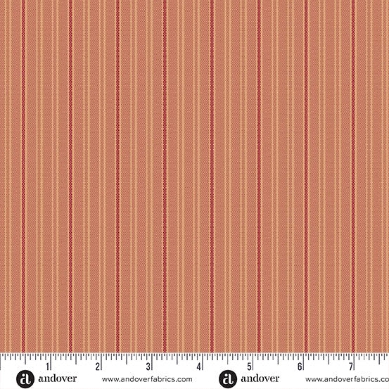 Quiltessential Minis Mini Double Stripe Pumpkin fabric