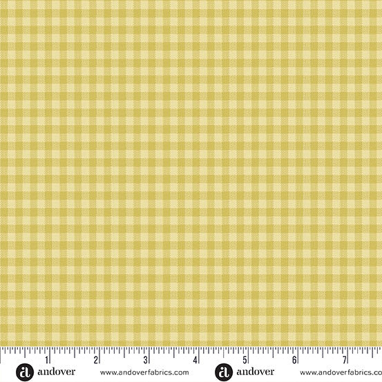 Quiltessential Minis Mini Gingham Daisy fabric