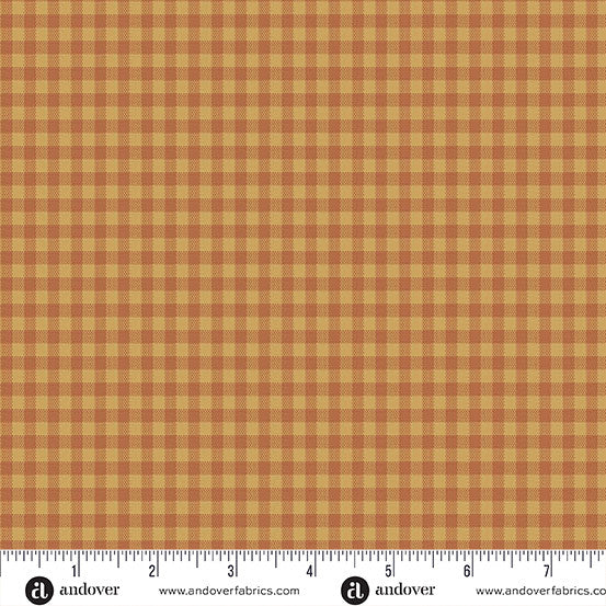Quiltessential Minis Mini Gingham Cider fabric
