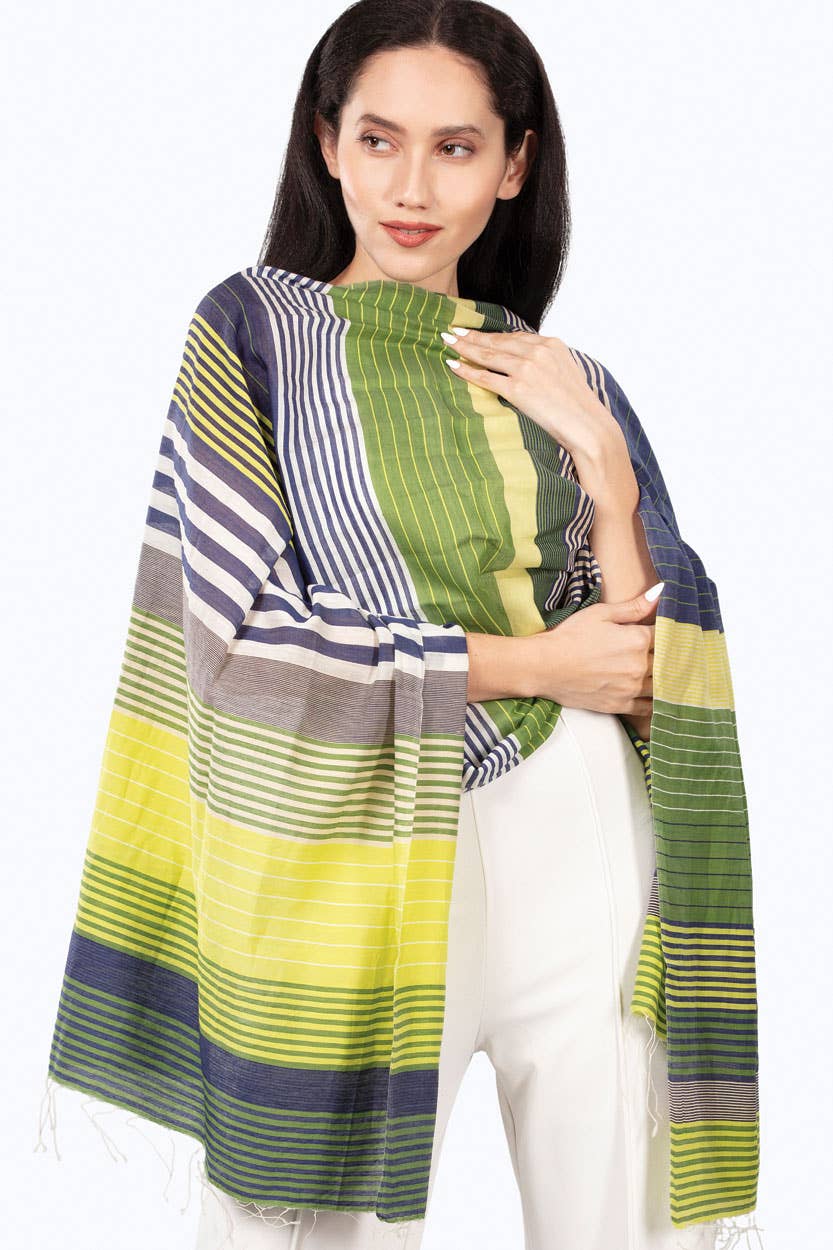 Samita Handloom Striped Scarves