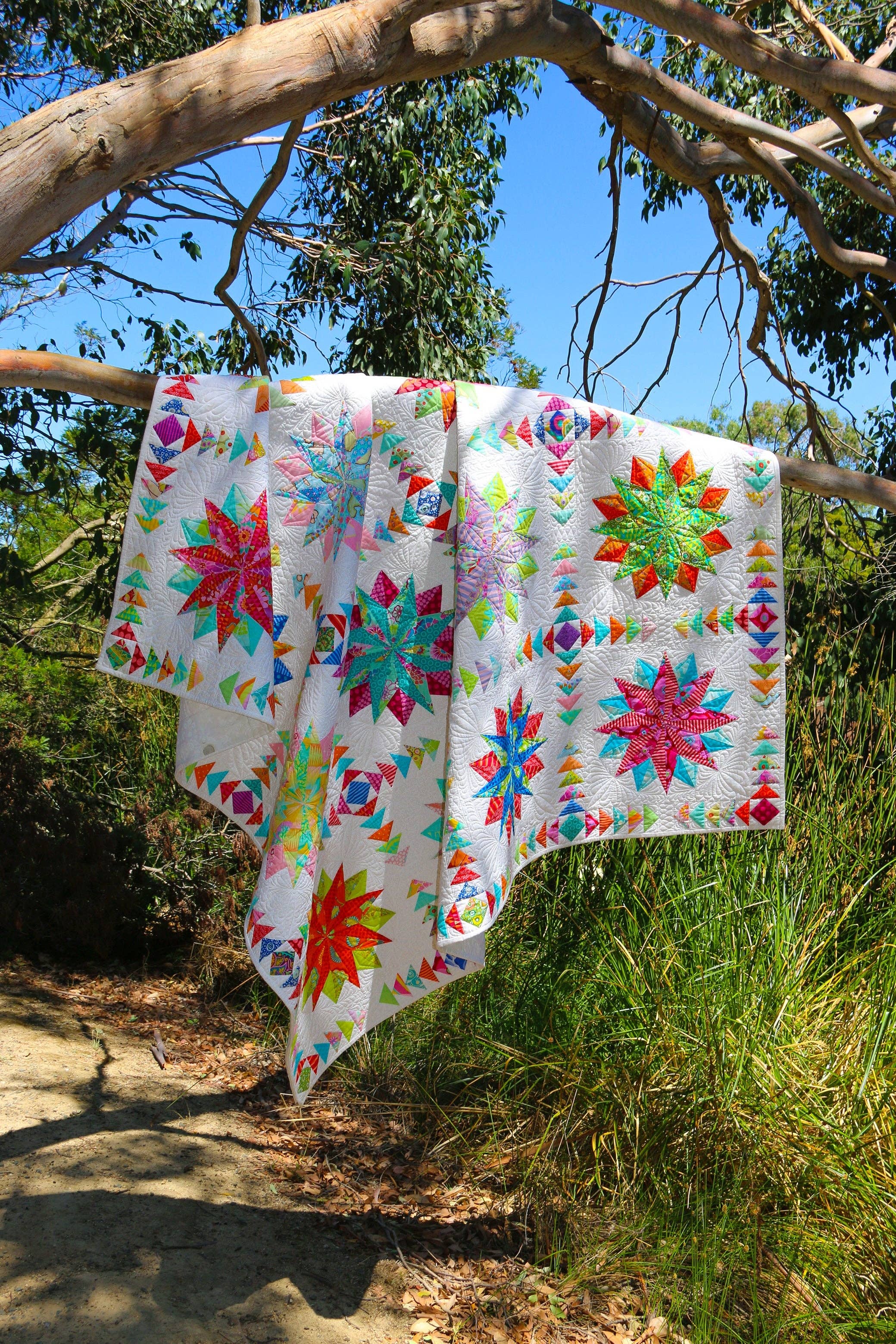 Harlequin Stars Quilt Pattern