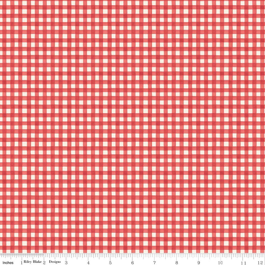 Gingham Red - Cath Kidston Signature Collection fabric