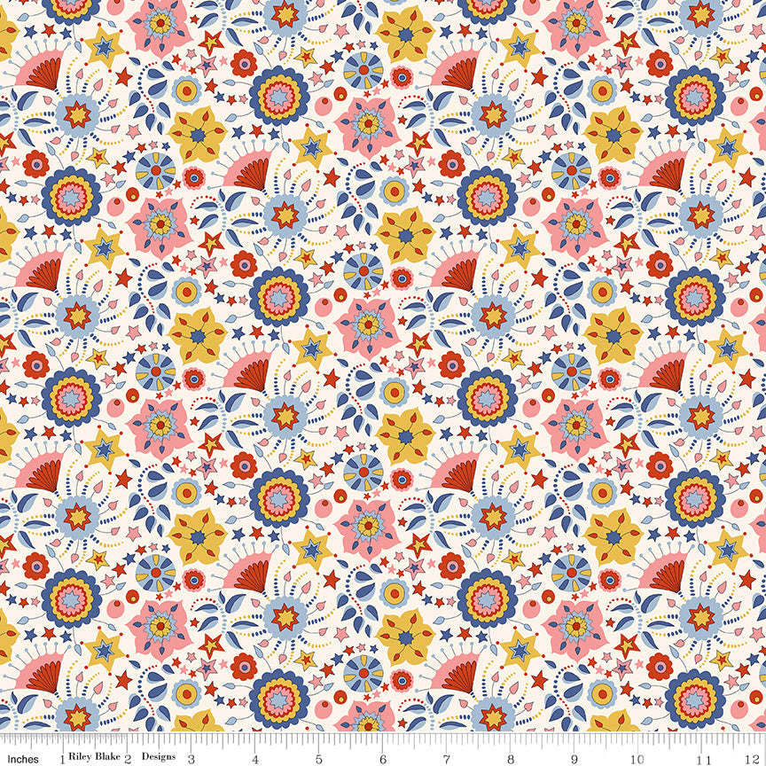 Liberty Summer Fair - Festival Florals A - 01667505A - Liberty Fabrics