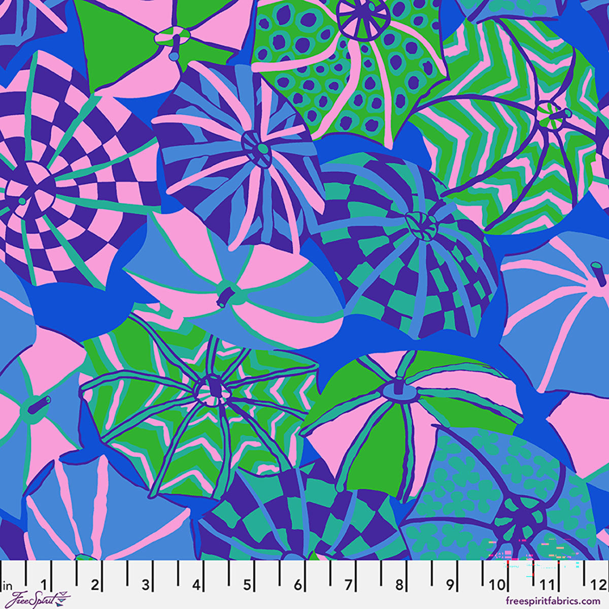 Kaffe Fassett Collective August 2026 English Summer Cool PWBM104 quilting cotton fabric by Brandon Mably