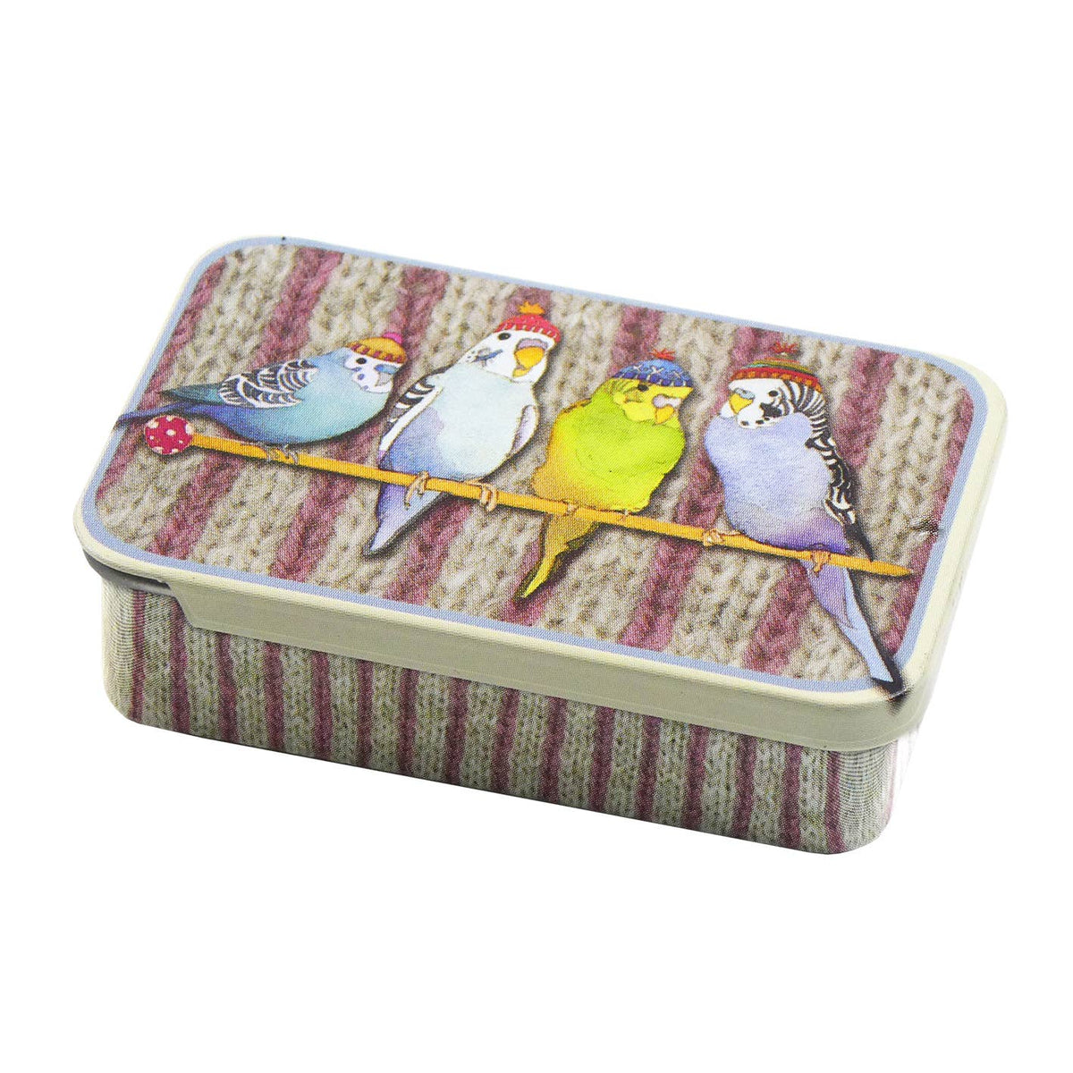 Budgies In Beanies - Pocket Tin