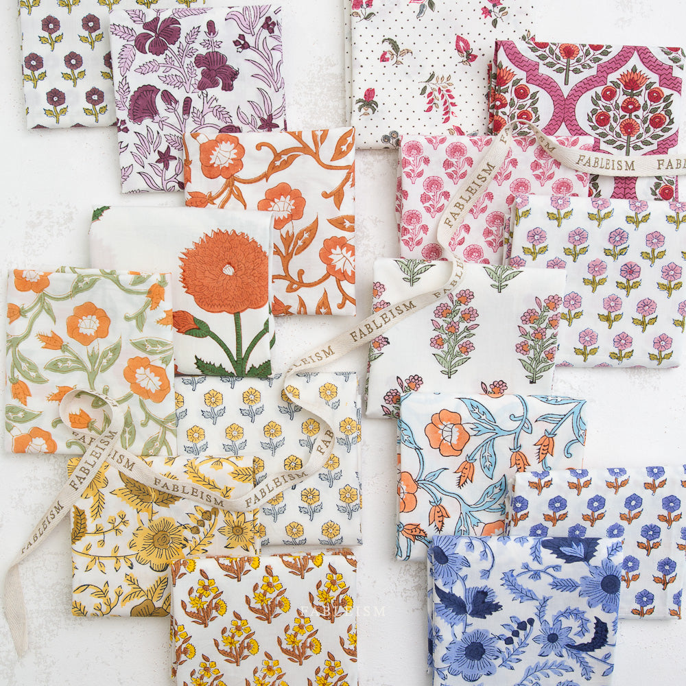 Fableism - Indian Block Prints Cottage Collection - BPCT-01-BOH-SIENNA