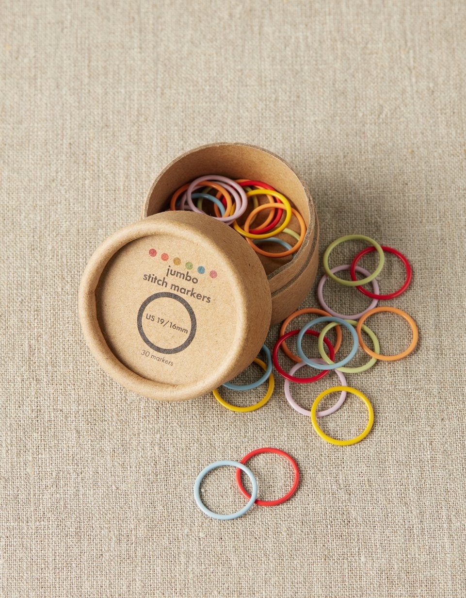 Coloured Ring Stitch Markers - Select Size - Cocoknits