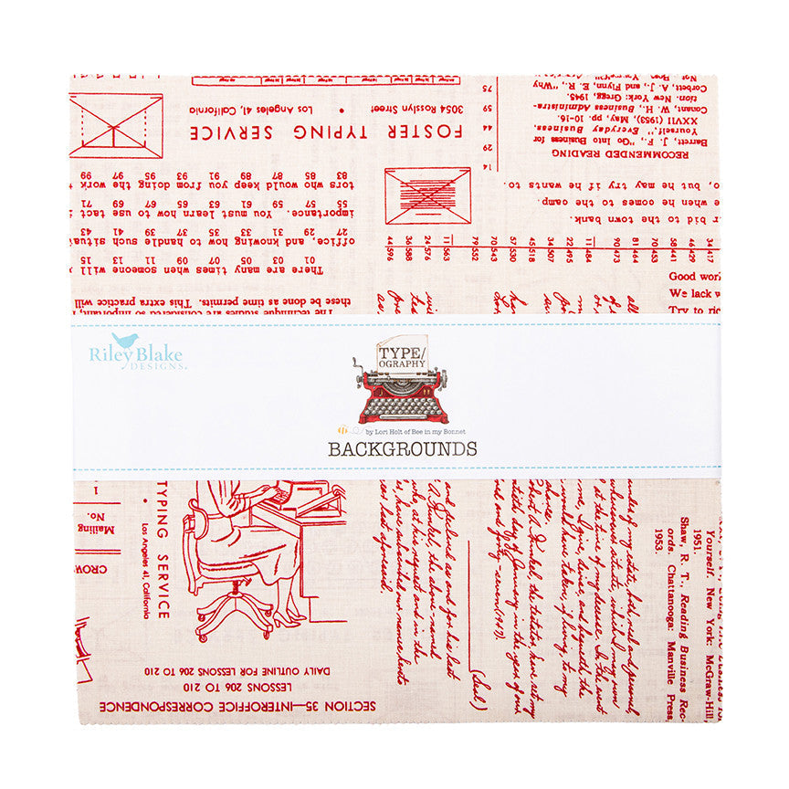 Type/ography 10 inch Stack B Backgrounds 42pcs