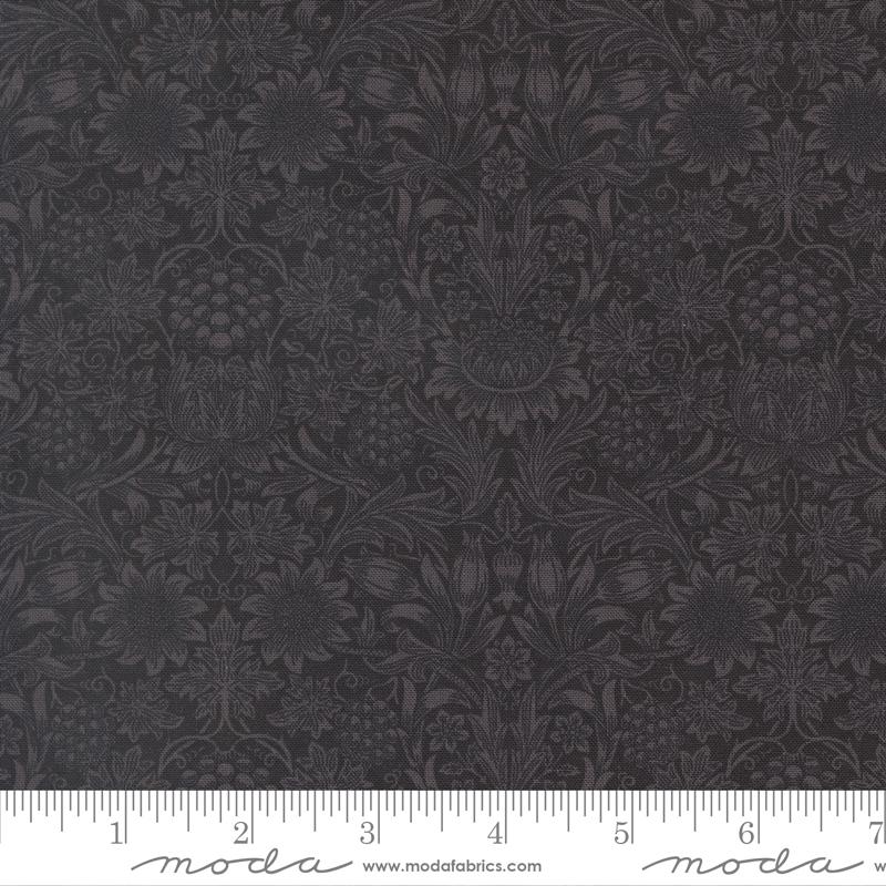 Morris Muse - Ebony - 1338615 - Barbara Brackman for Moda Fabrics