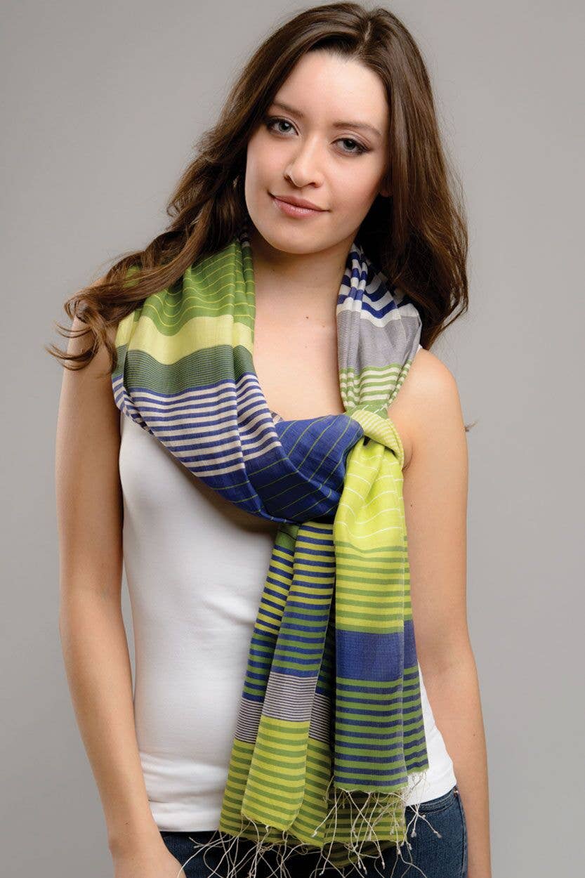 Samita Handloom Striped Scarves