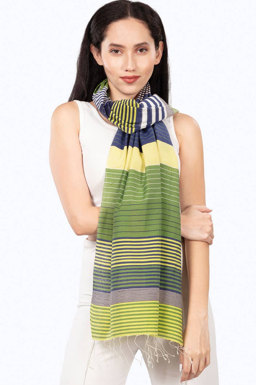 Samita Handloom Striped Scarves