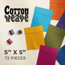Cotton Weave - 72 x 5 inch Squares
