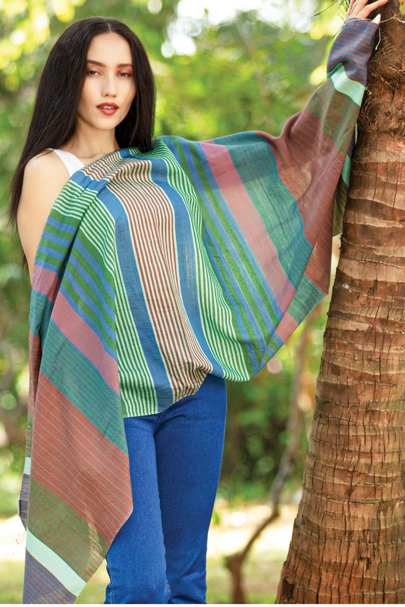 Samita Handloom Striped Scarves