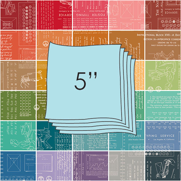 Type/ography 5 inch Stack A Colors 42pcs