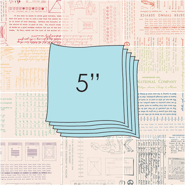 Type/ography 5 inch Stack B Backgrounds 42pcs