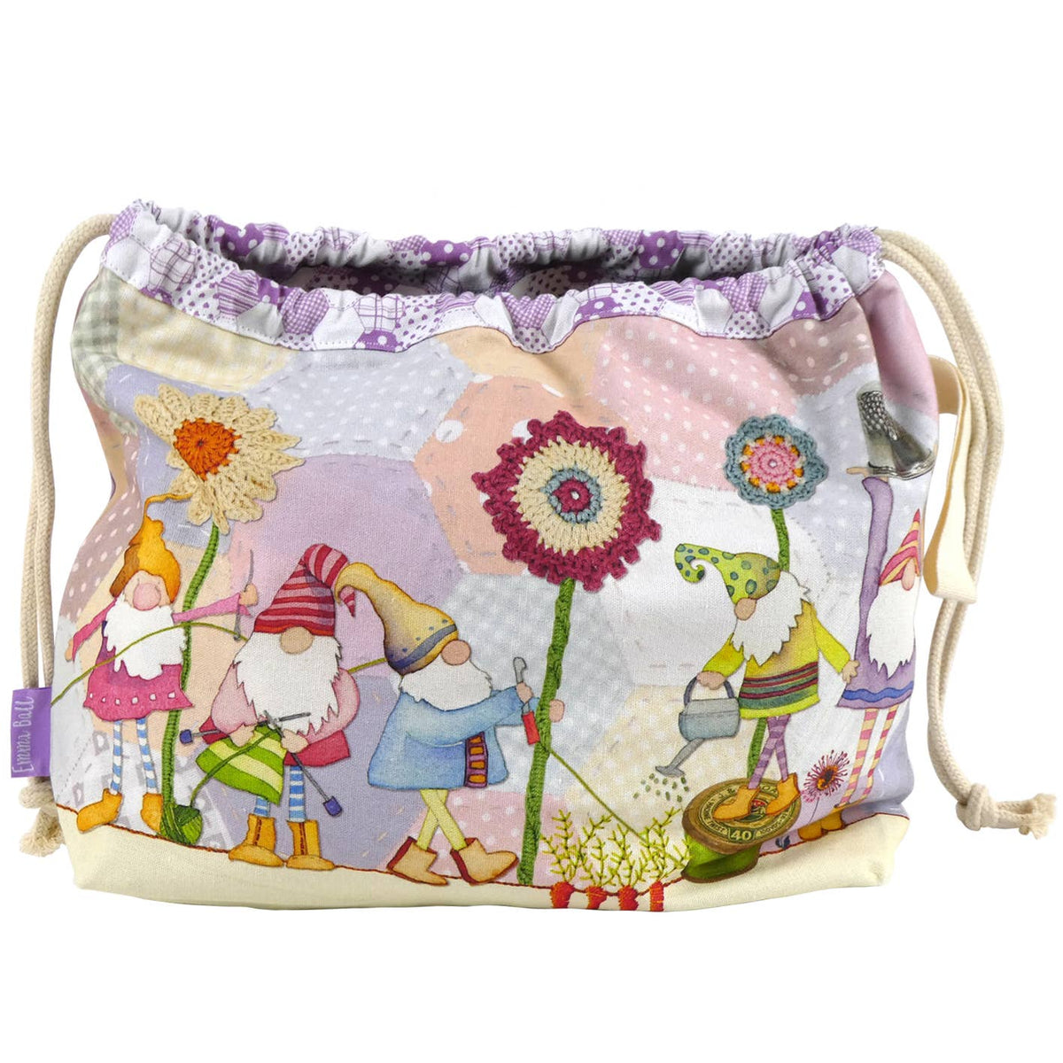 Crafting Gnomes Drawstring Bag
