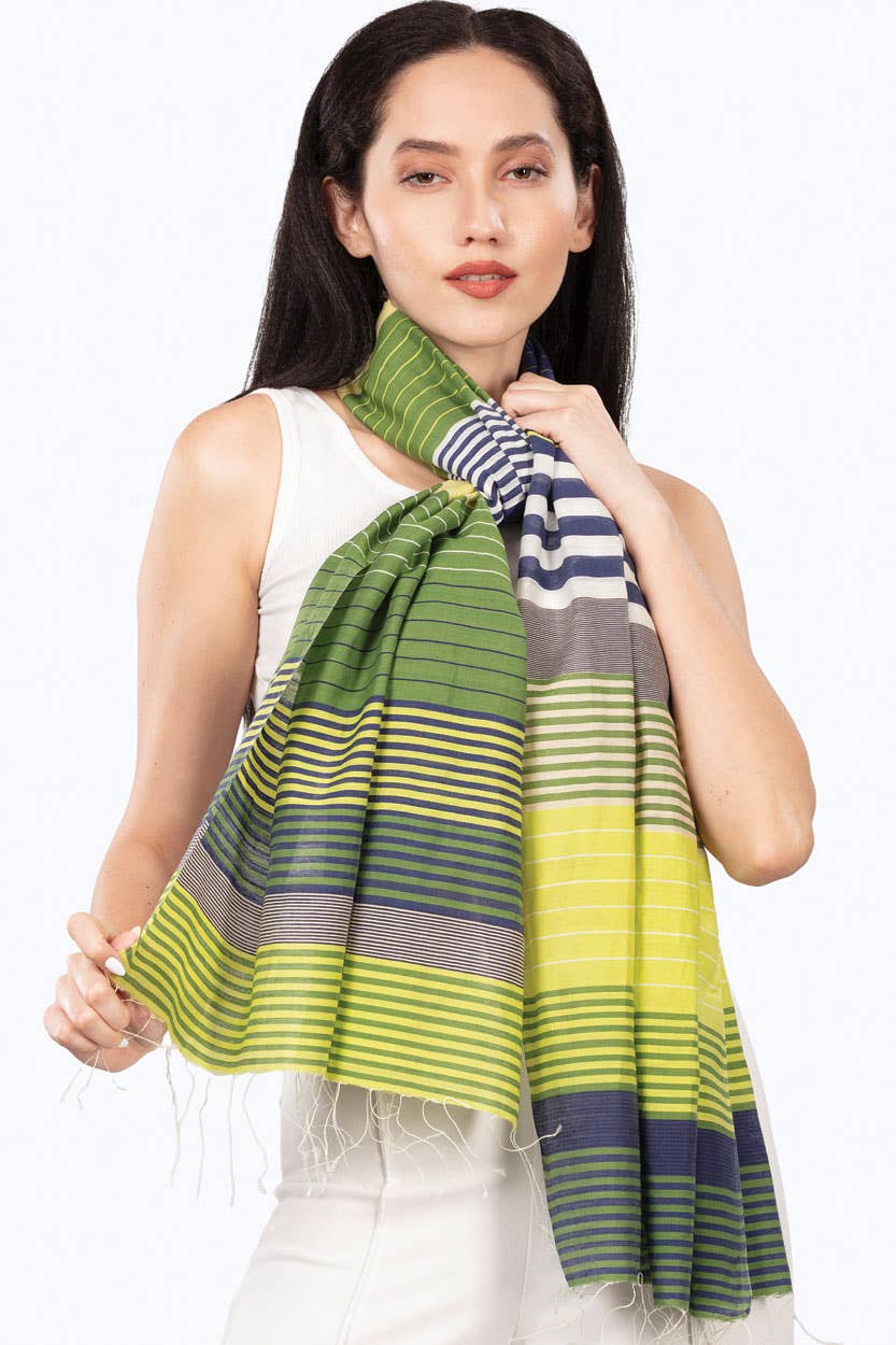 Samita Handloom Striped Scarves