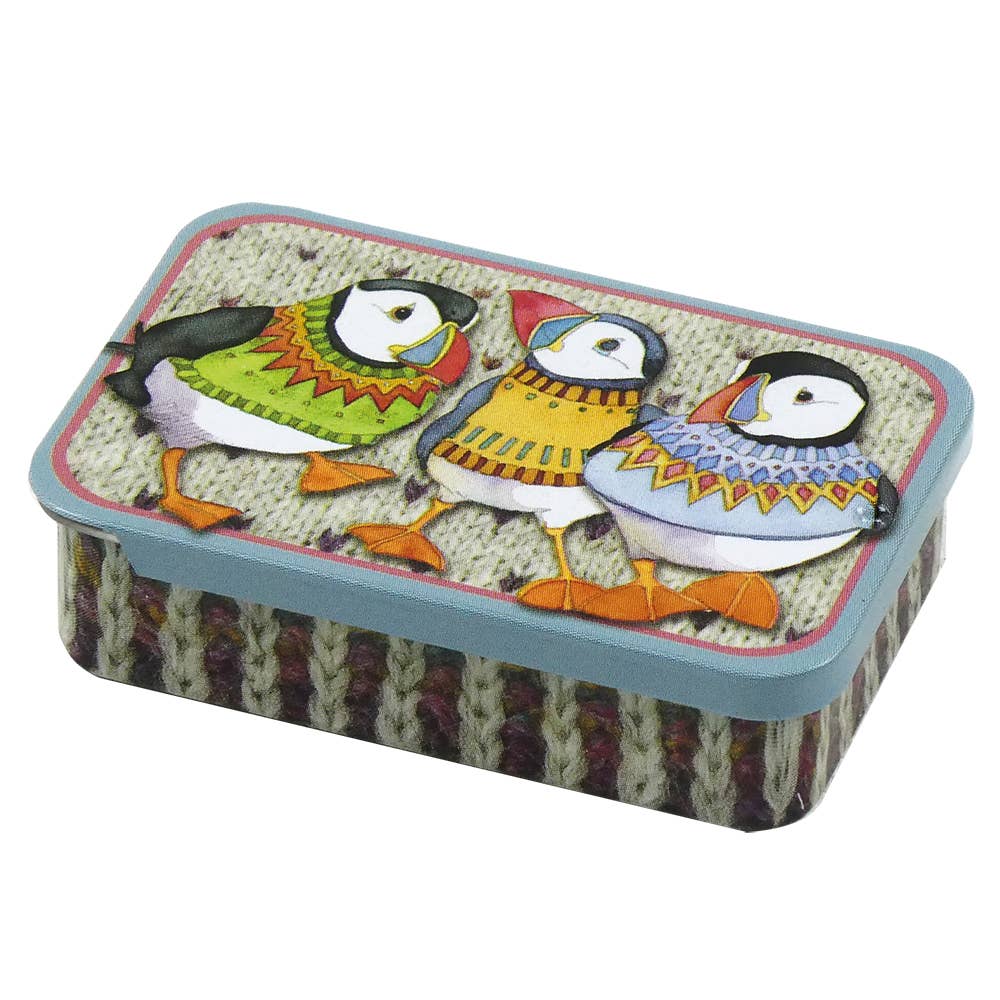 Woolly Puffins - Pocket Tin