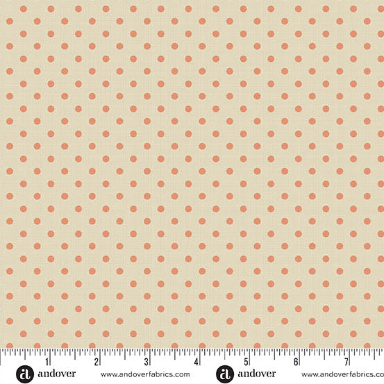 Quiltessential Minis Mini Dot Tiger Lily fabric