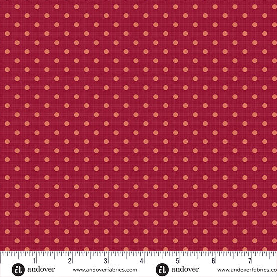 Quiltessential Minis Mini Dot Terracotta fabric