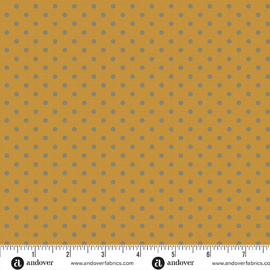 Quiltessential Minis Mini Dot Turmeric fabric