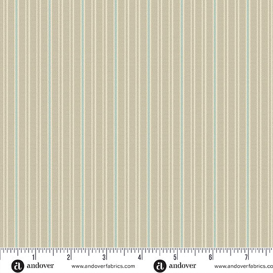 Quiltessential Minis Mini Double Stripe Robin fabric