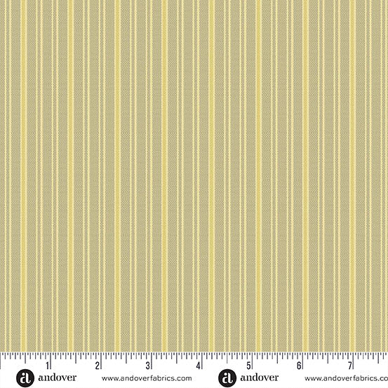Quiltessential Minis Mini Double Stripe Sunshine fabric