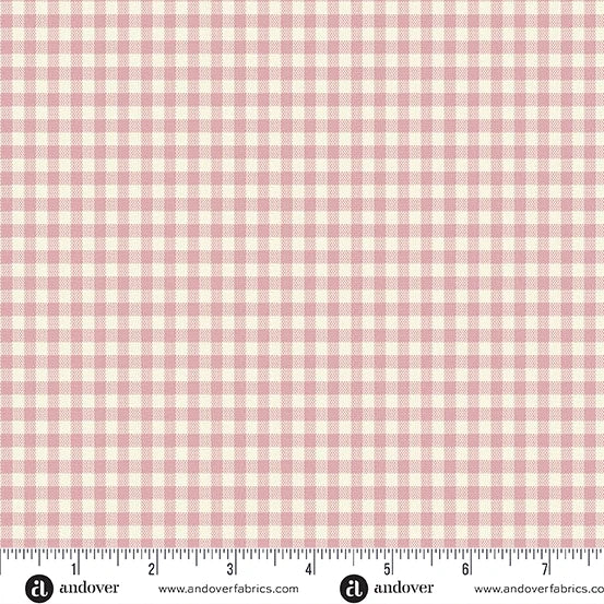 Quiltessential Minis Mini Gingham Blush fabric