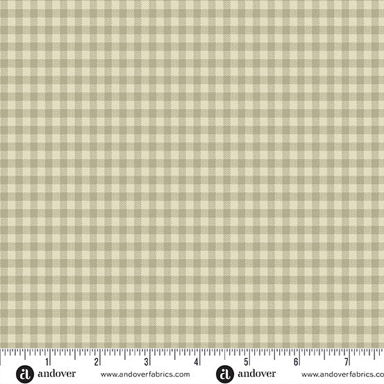 Quiltessential Minis Mini Gingham Ivory fabric