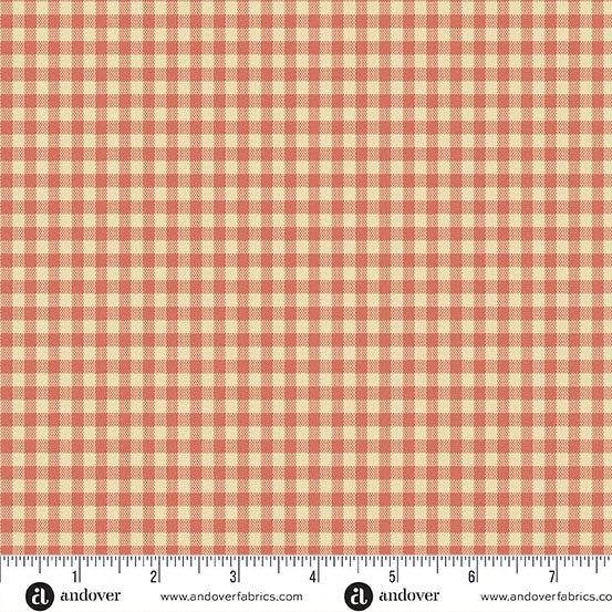 Quiltessential Minis Mini Gingham Tiger fabric