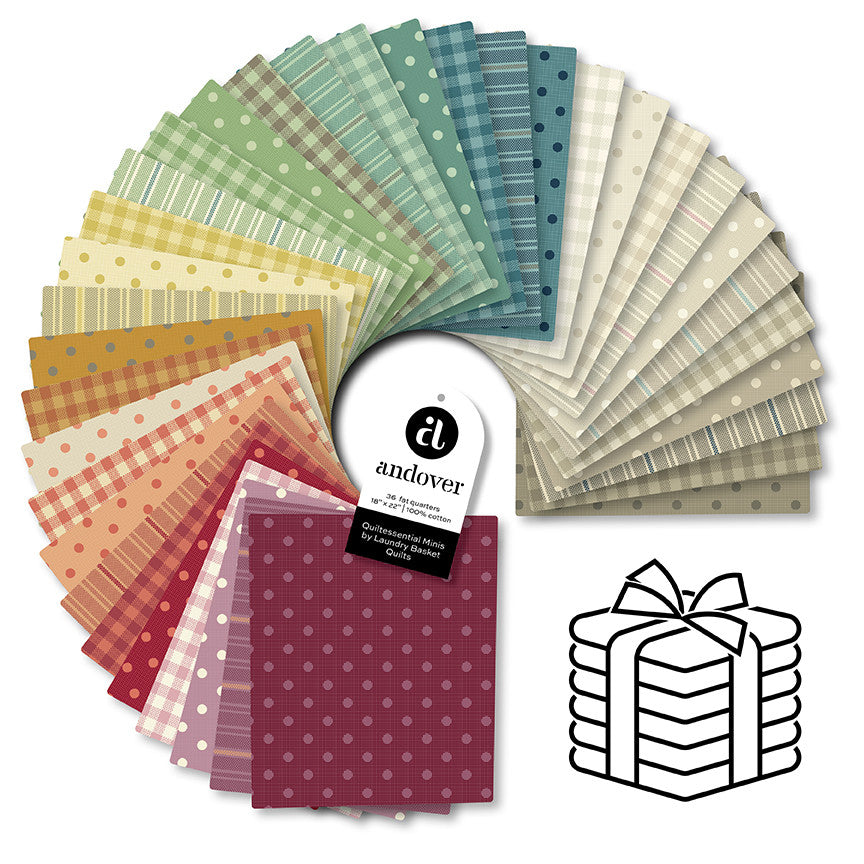 Quiltessential Minis by Laundry Basket Quilts for Andover collection