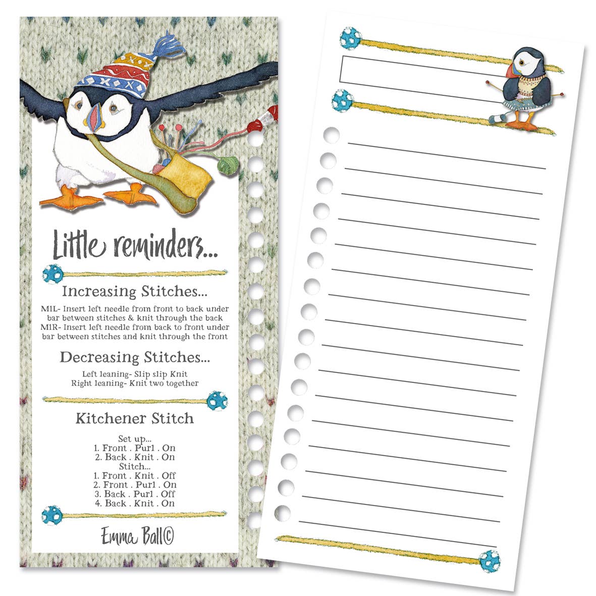 Woolly Puffins Colour Chart Cards
