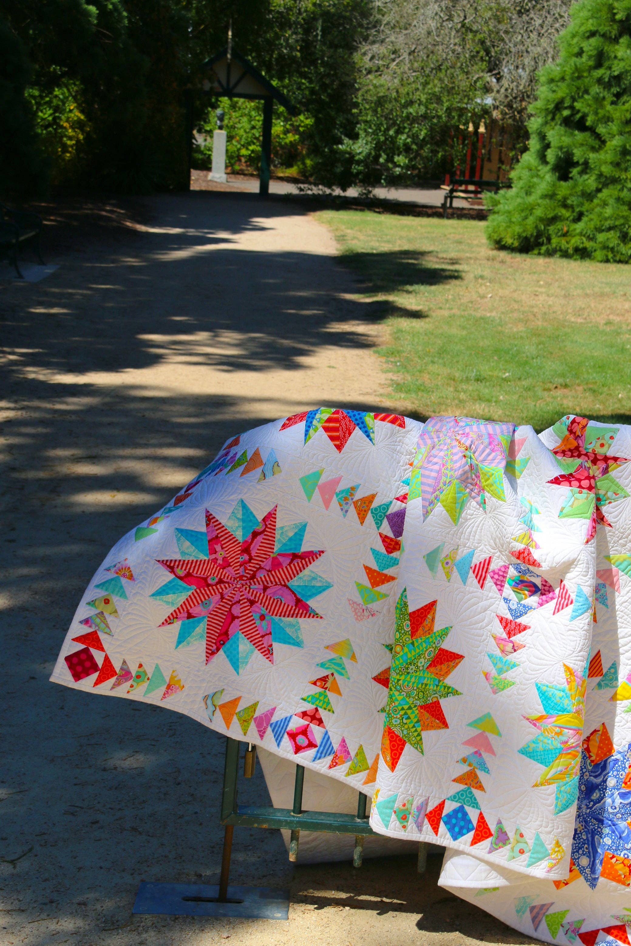 Harlequin Stars Quilt Pattern