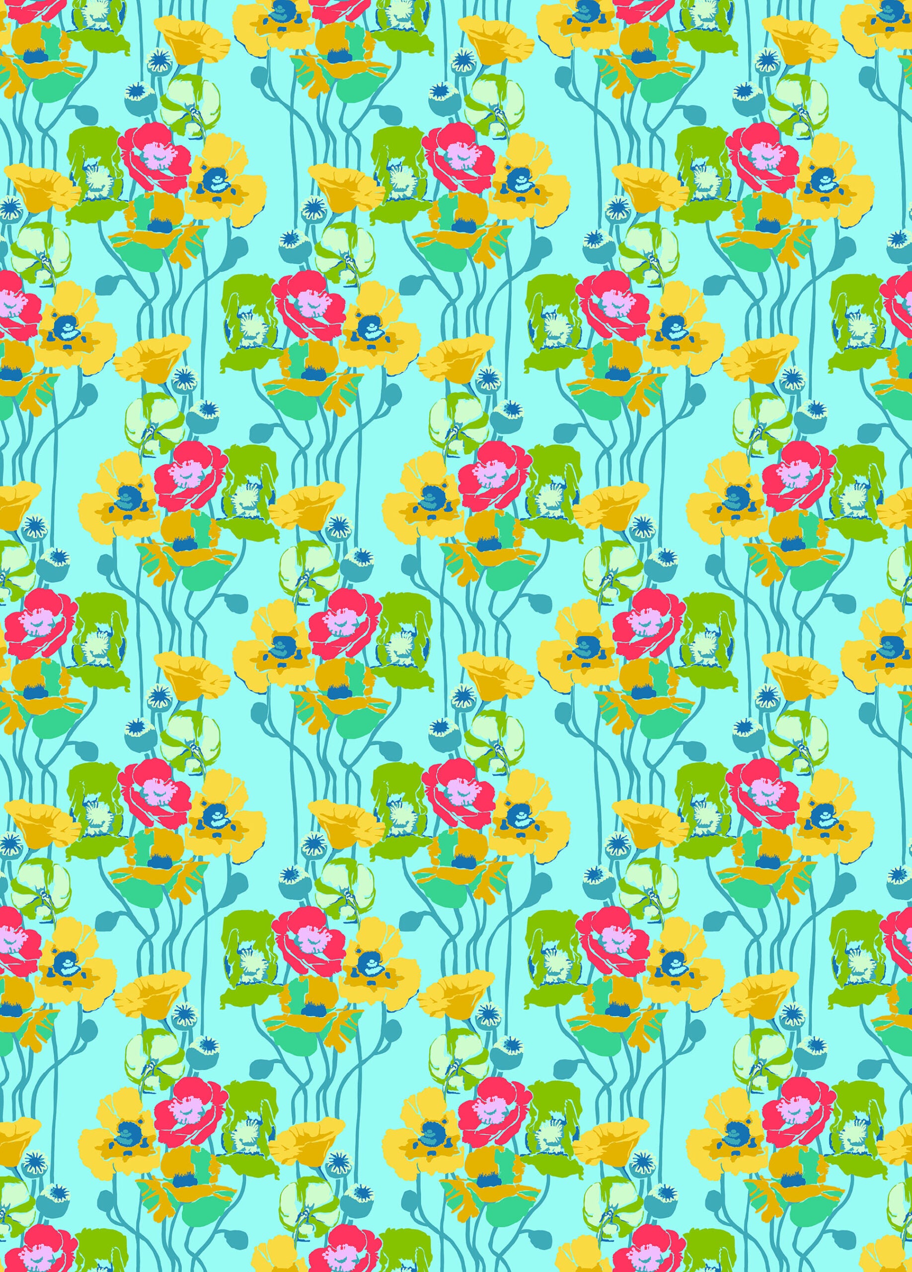 Anna Maria Parry - Overdressed - Pouring Poppies Clear AMT151-40C