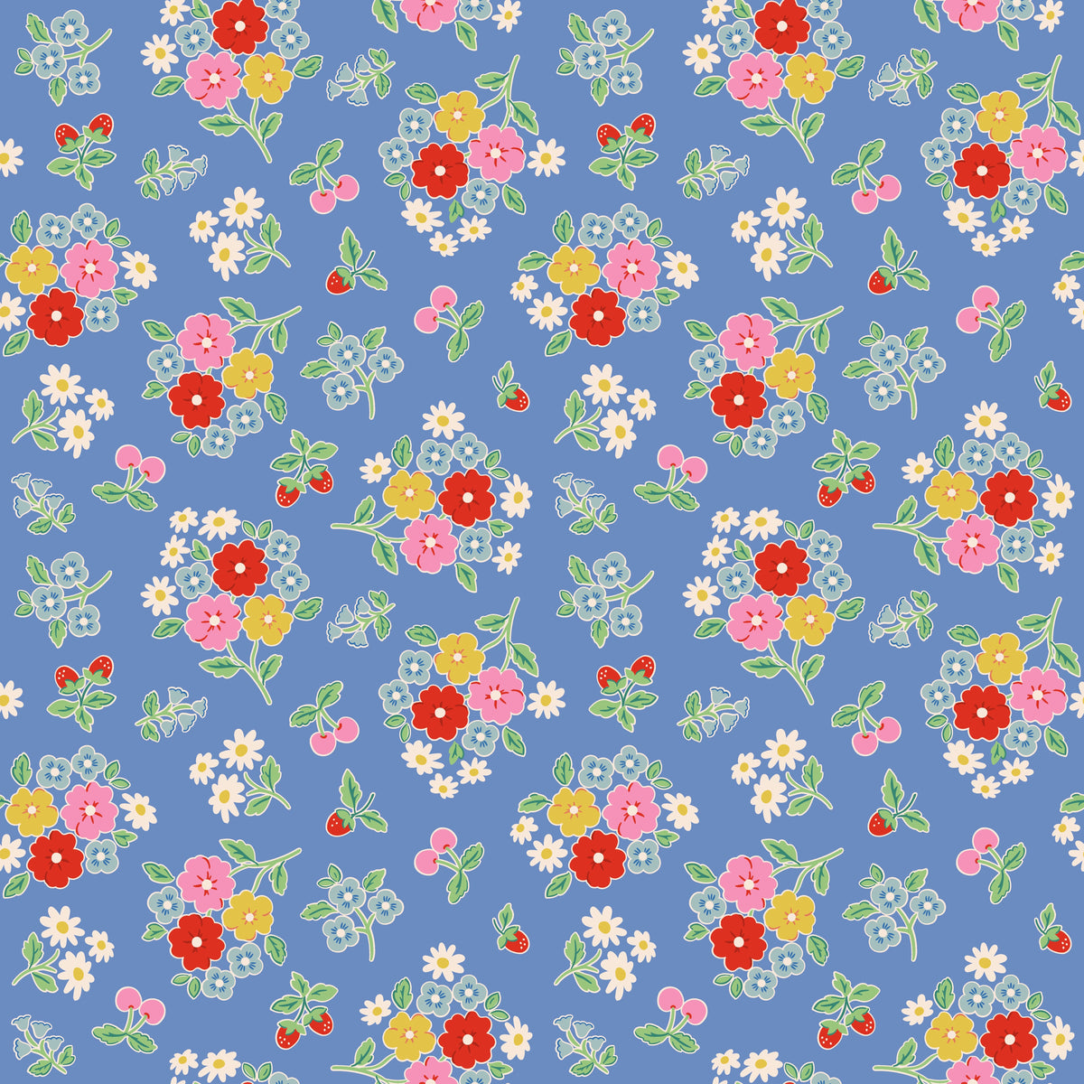 Bluebells & Buttercups by Elea Lutz for Poppie Cotton