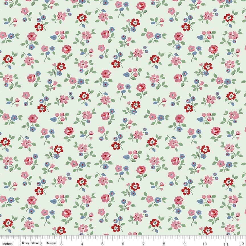 Arlington Ditsy Mist - Cath Kidston Signature Collection fabric
