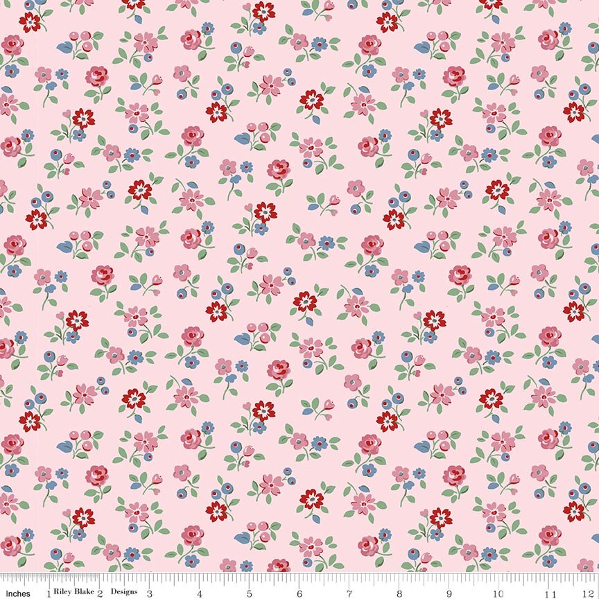 Arlington Ditsy Pink - Cath Kidston Signature Collection fabric