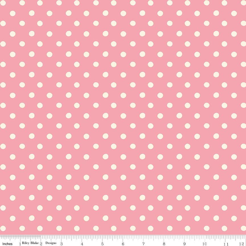 Button Spot Pink - Cath Kidston Signature Collection fabric