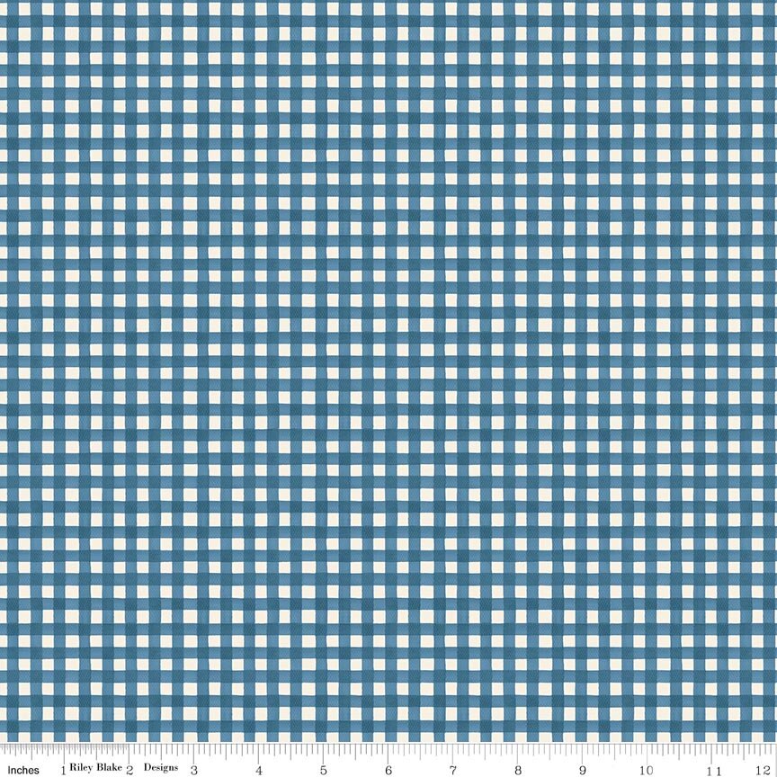 Gingham Navy - Cath Kidston Signature Collection fabric