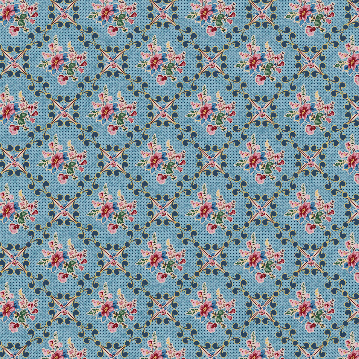 April & Audrey - Scarlett Blue - DV7794 - Devonstone Collection