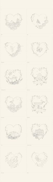 Devonstone Garden Trinkets Stitchery Panel - DV7896