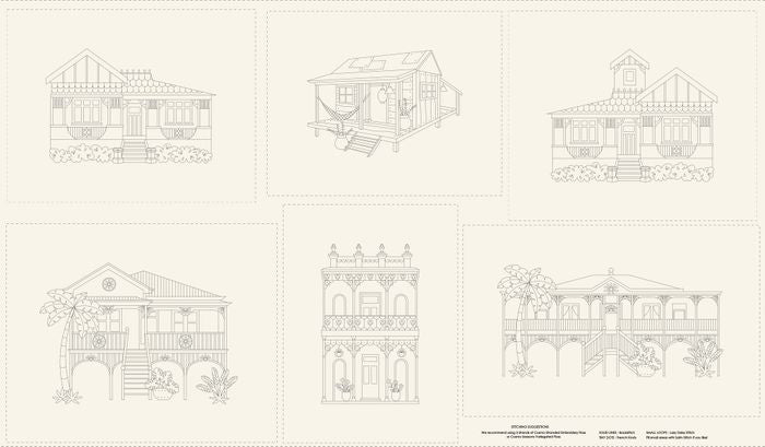 Devonstone Home Sweet Home Stitchery Panel - DV7986