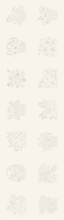 Devonstone Floral Stitchery Panel - DV8011