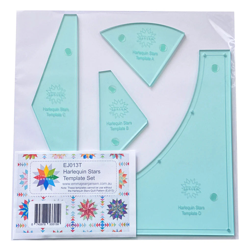 Harlequin Stars Template Set - Emma Jean Jansen