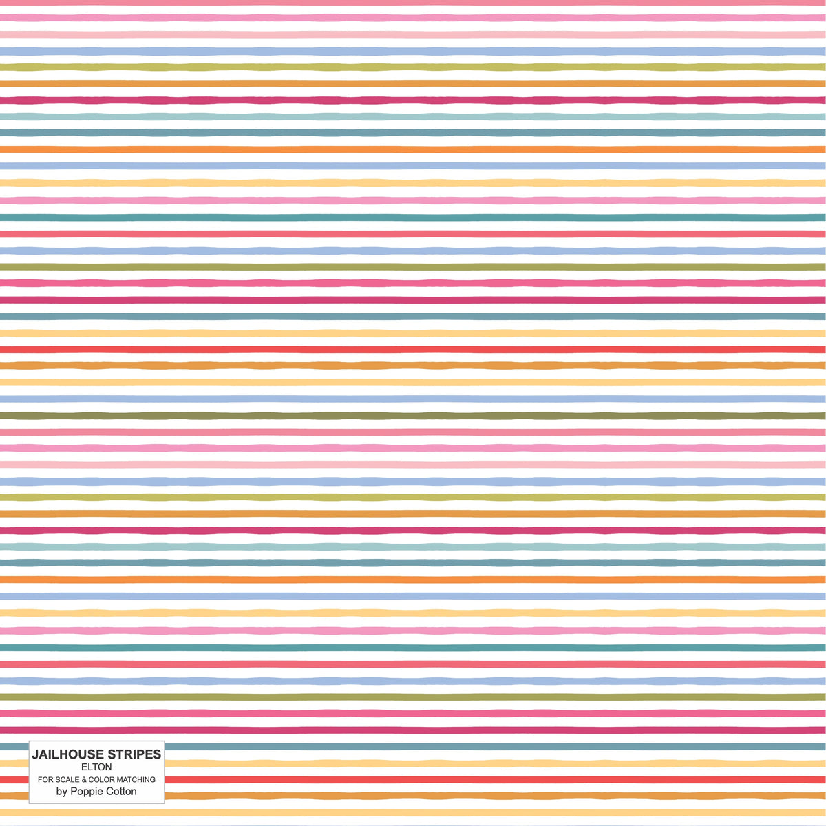 Poppie Cotton Jailhouse Stripes Elton Multi JS24280